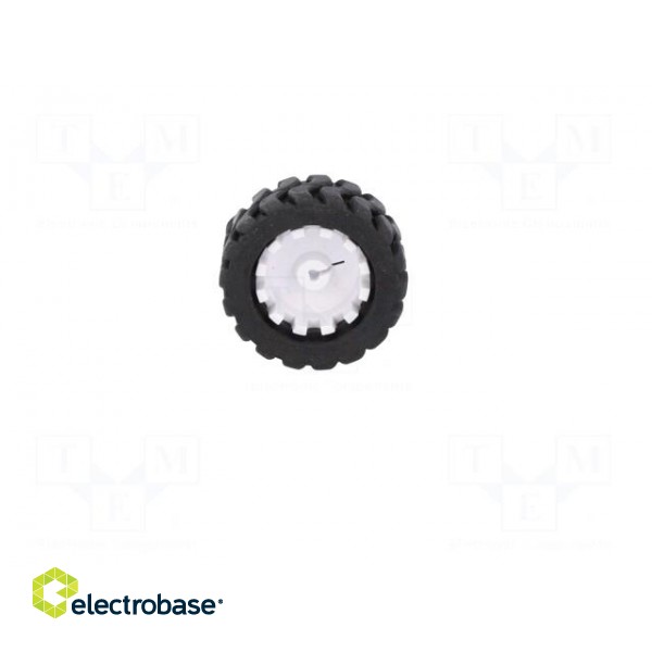 Wheel | black | Shaft: D spring | Pcs: 2 | push-in | Ø: 42mm | W: 19mm фото 7