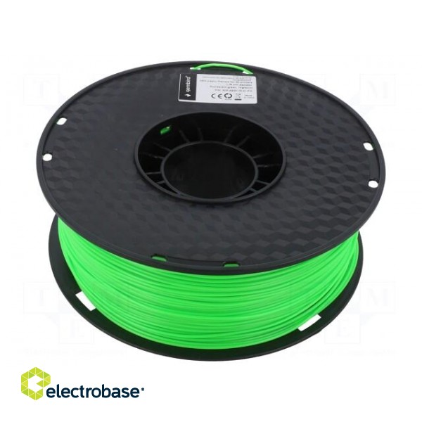Filament: ABS | 1.75mm | bright green | 225÷245°C | 1kg