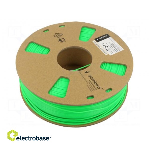 Filament: ABS | 1.75mm | green | 225÷245°C | 1kg