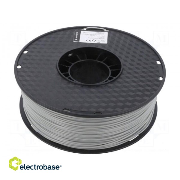 Filament: ABS | 1.75mm | grey | 225÷245°C | 1kg