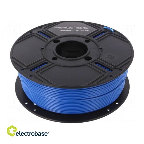 Filament: ABS EX | 2.85mm | blue | 250°C | 1kg | Table temp: 110°C