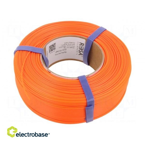 Filament: PCTG | 1.75mm | juicy orange | 240÷270°C | 1kg | ROSA-4172