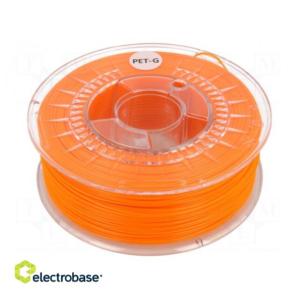 Filament: PET-G | Ø: 1.75mm | orange (bright) | 220÷250°C | 1kg