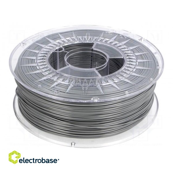 Filament: PET-G | 1.75mm | grey | 220÷250°C | 1kg | ±0,05mm