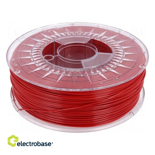 Filament: PET-G | Ø: 1.75mm | red | 220÷250°C | 1kg