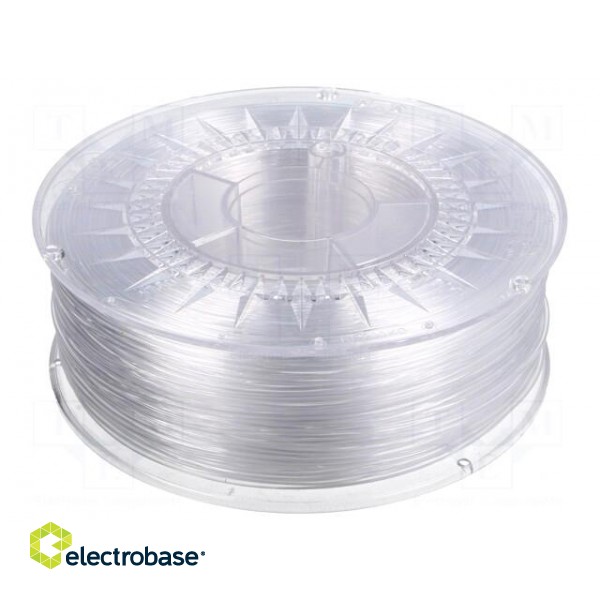 Filament: PET-G | Ø: 1.75mm | transparent | 220÷250°C | 1kg