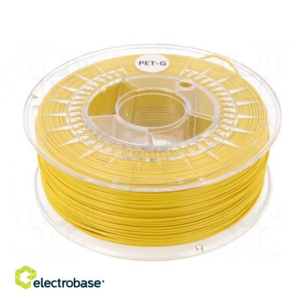 Filament: PET-G | Ø: 1.75mm | yellow | 220÷250°C | 1kg