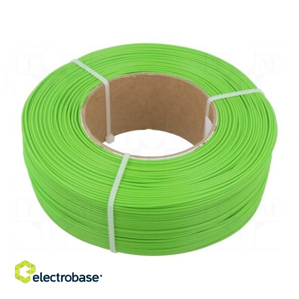 Filament: PLA | 1.75mm | green | 185÷225°C | 1kg | Table temp: 40÷60°C