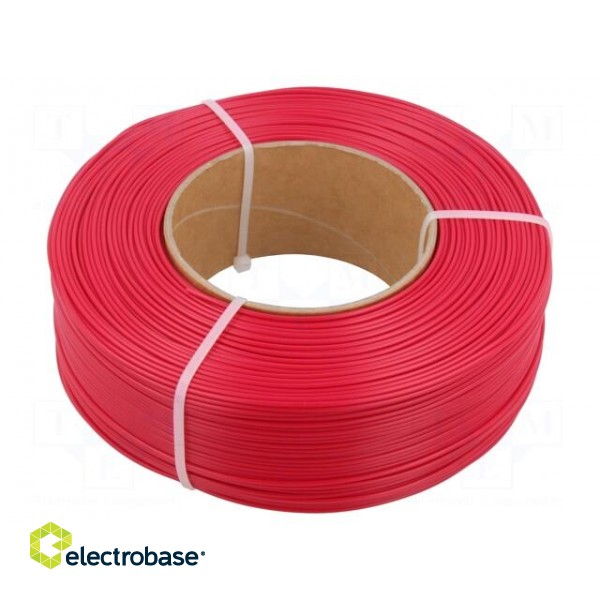 Filament: PLA | 1.75mm | red (ruby) | 185÷225°C | 1kg | ROSA-4172