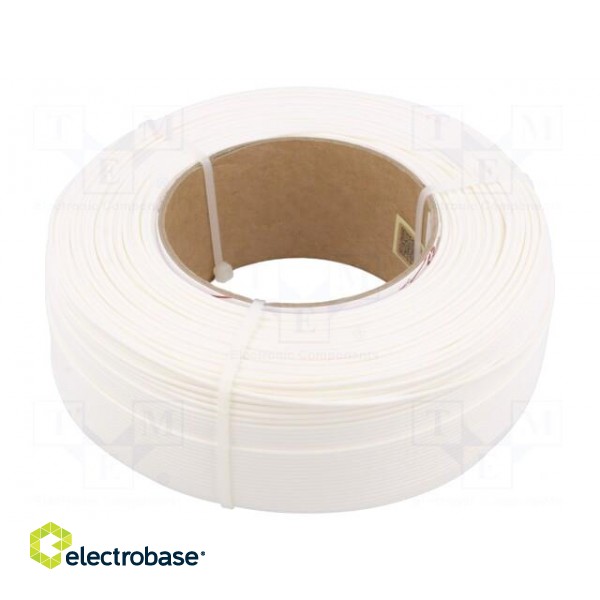 Filament: PLA | 1.75mm | white | 190÷225°C | 1kg | Table temp: 40÷60°C