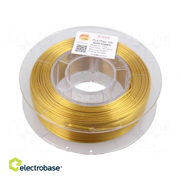 Filament: PLA Magic Silk | 1.75mm | gold copper | 195÷225°C | 300g