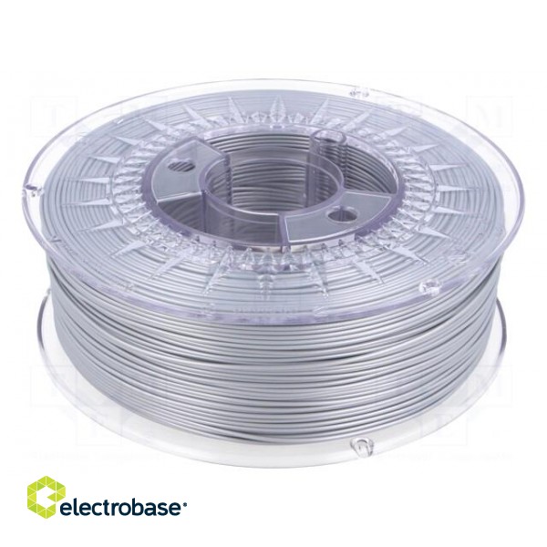 Filament: PLA | 1.75mm | aluminium | 200÷235°C | 1kg | ±0,05mm