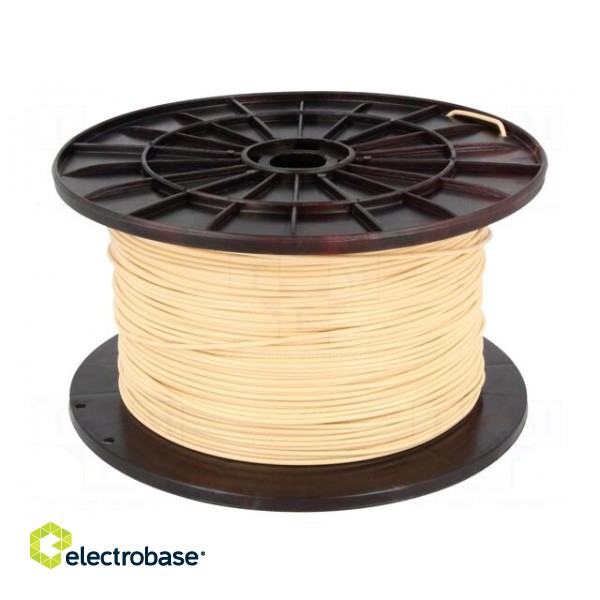 Filament: PLA | 1.75mm | beige | 200÷235°C | 1kg | ±0,05mm
