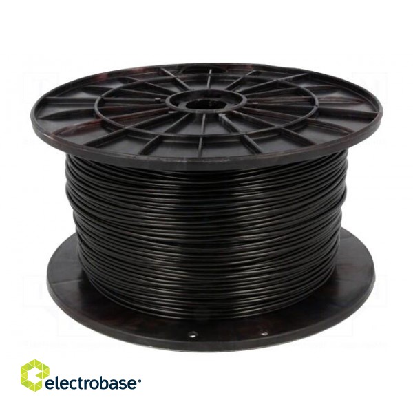 Filament: PLA | 1.75mm | black | 200÷235°C | 1kg | ±0,05mm