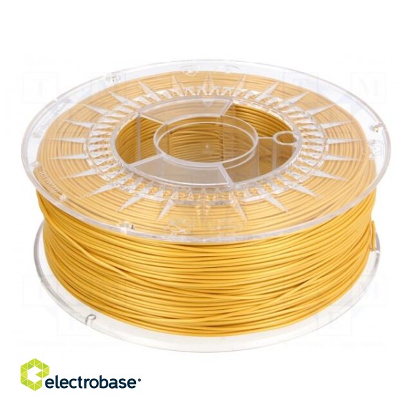 Filament: PLA | 1.75mm | golden | 200÷235°C | 1kg | ±0,05mm