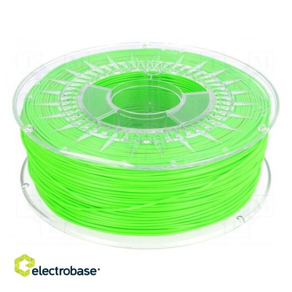 Filament: PLA | 1.75mm | green (light) | 200÷235°C | 1kg | ±0,05mm