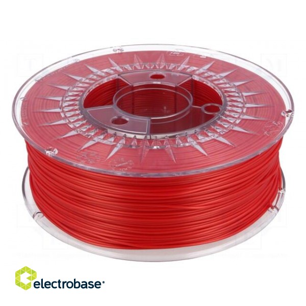 Filament: PLA | Ø: 1.75mm | hot red | 200÷235°C | 1kg