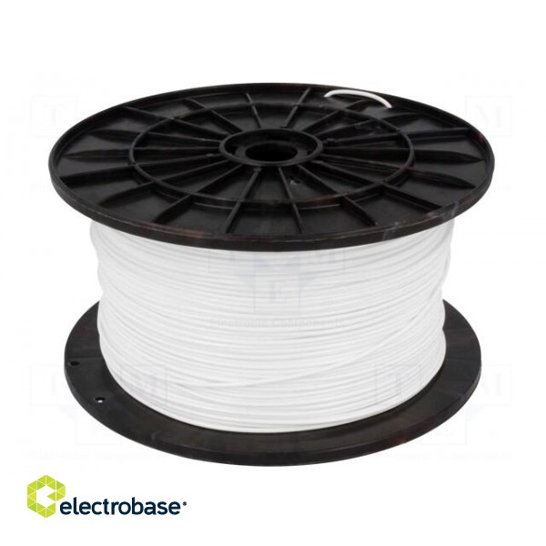 Filament: PLA | 1.75mm | white | 200÷235°C | 1kg | ±0,05mm