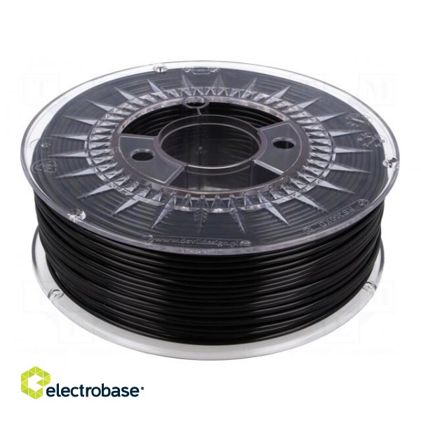 Filament: PLA | Ø: 2.85mm | black | 200÷235°C | 1kg