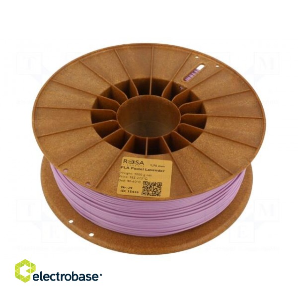 Filament: PLA Pastle | 1.75mm | lavender | 185÷225°C | 1kg