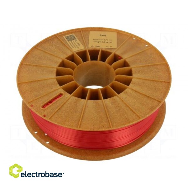 Filament: PLA SILK | 1.75mm | red | 195÷225°C | 800g