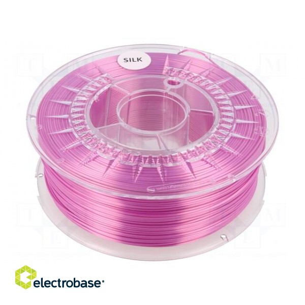 Filament: SILK | Ø: 1.75mm | bright pink | 225÷245°C | 1kg