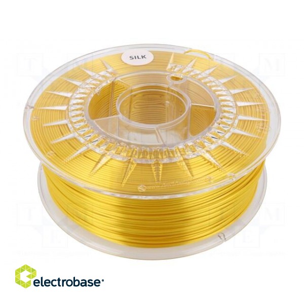 Filament: SILK | Ø: 1.75mm | light gold | 225÷245°C | 1kg