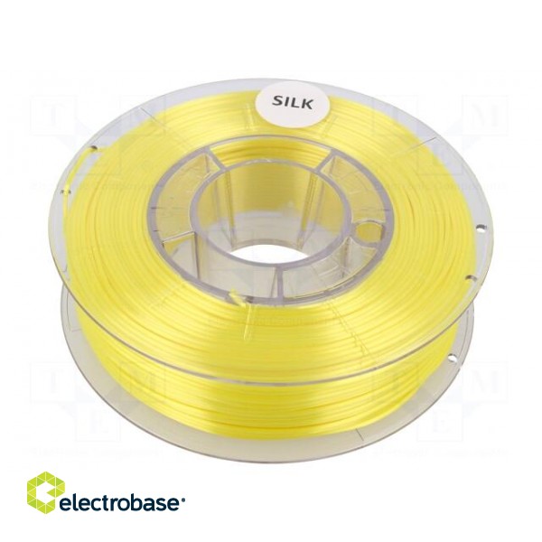 Filament: SILK | Ø: 1.75mm | yellow (bright) | 225÷245°C | 330g