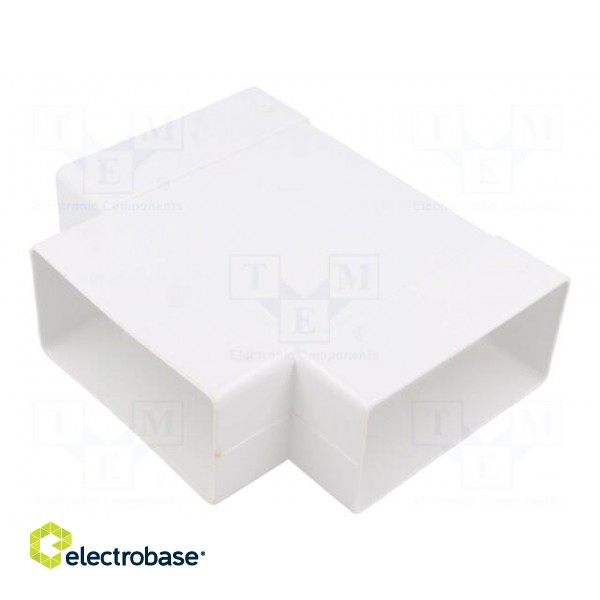 Accessories: flat t-joint | white | ABS | 110x55mm
