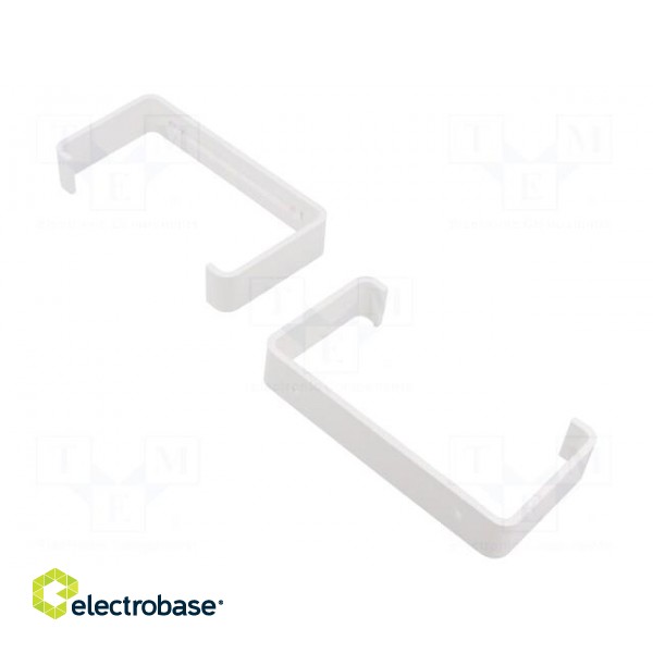 Accessories: holder for flat ducts | white | ABS | 110x55mm