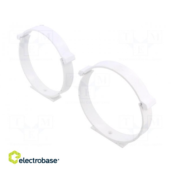 Accessories: holder for round ducts | white | ABS | Ø104mm