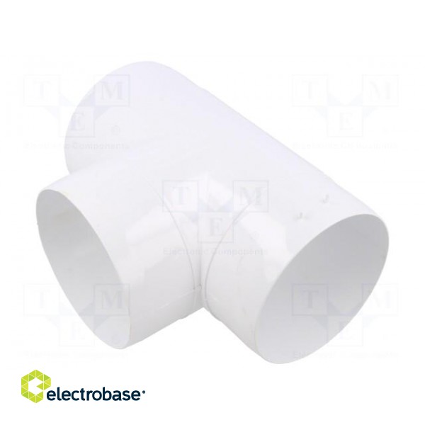 Accessories: round T-joint | white | ABS | Ø100mm