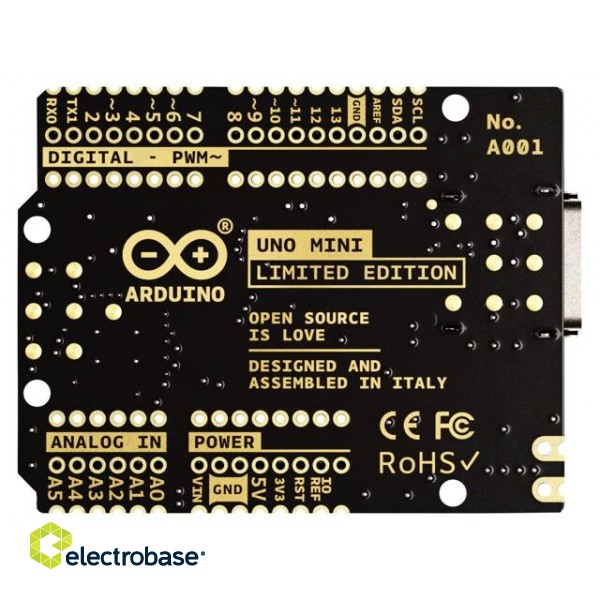 Arduino | pin strips,ICSP,USB C socket | 5VDC image 3