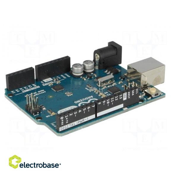 Arduino | pin strips,ICSP,USB B,power supply | ATMEGA328 image 6