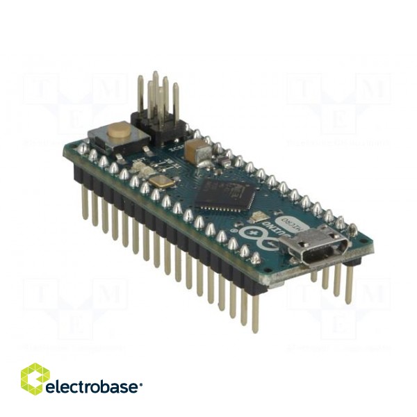 Arduino | ATMEGA32U4 | ICSP,USB B micro,pin strips image 8