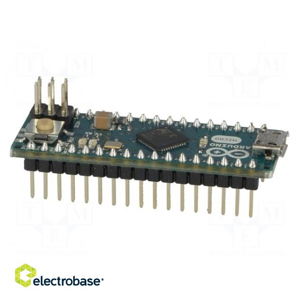 Arduino | ATMEGA32U4 | ICSP,USB B micro,pin strips image 7