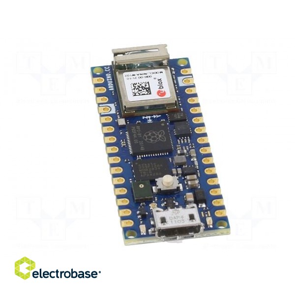 Arduino Nano | pin strips,USB micro | 133MHz | 3.3VDC | MIKROE-4443 image 9
