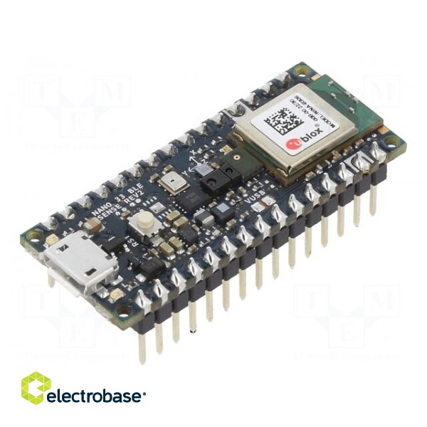 Arduino Pro | pin strips,USB micro | 64MHz | 3.3VDC | nRF52840