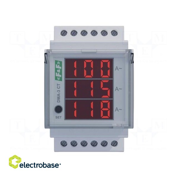 Ammeter | digital,mounting | 0÷5A | True RMS | for DIN rail mounting image 2