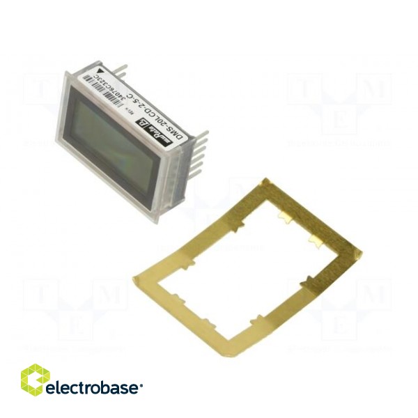 Voltmeter | digital,mounting | -20÷20V | on panel | LCD | 3,5 digit
