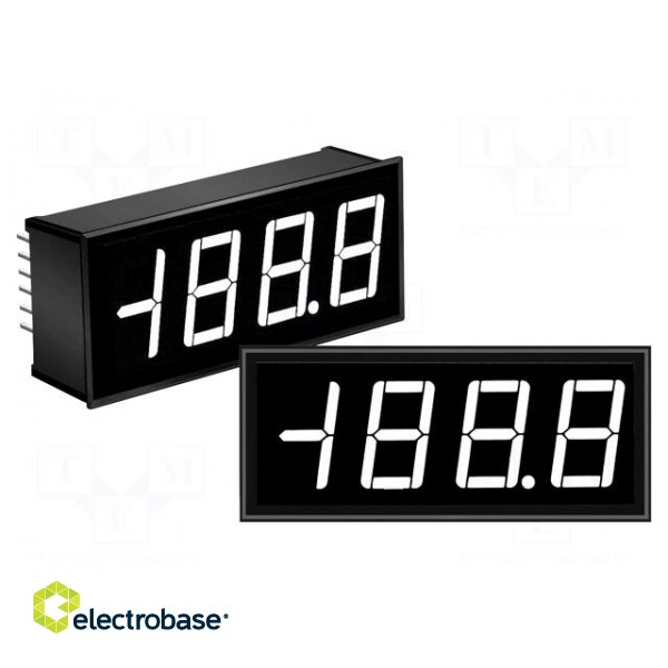 Voltmeter | digital,mounting | -200÷200mV | on panel | LCD | 3,5 digit