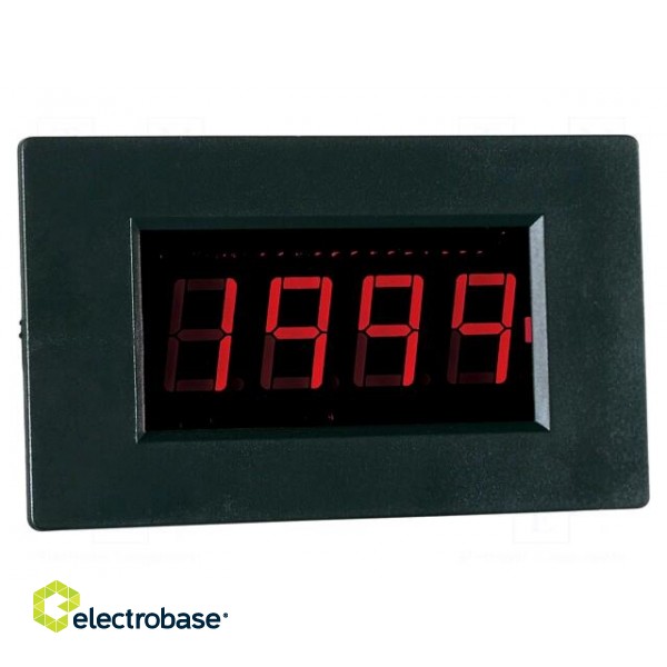 Voltmeter | digital,mounting | 0÷199.9mV | on panel | snap fastener