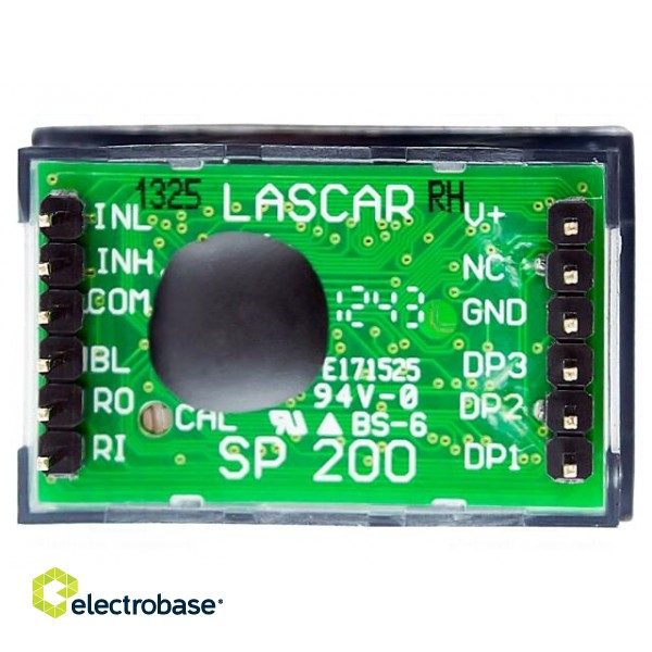 Voltmeter | digital,mounting | 0÷200mV | on panel | LCD | 3,5 digit фото 3