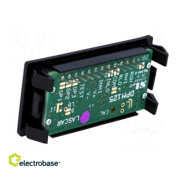 Voltmeter | digital,mounting | 0÷200mV | on panel | snap fastener image 4