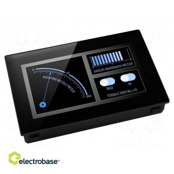 Voltmeter | digital,mounting | 0÷40V | on panel | 480x272 | PanelPilot image 1