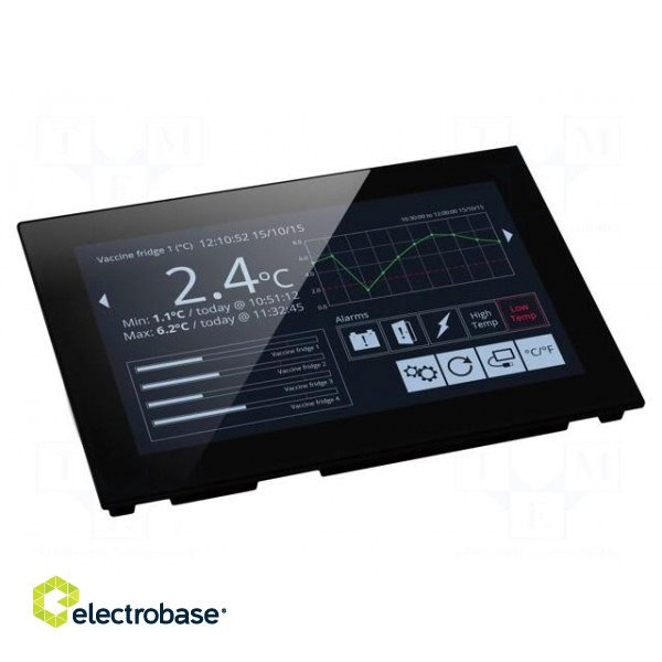 Voltmeter | digital,mounting | 0÷40V | on panel | colour,LCD TFT 7" image 1