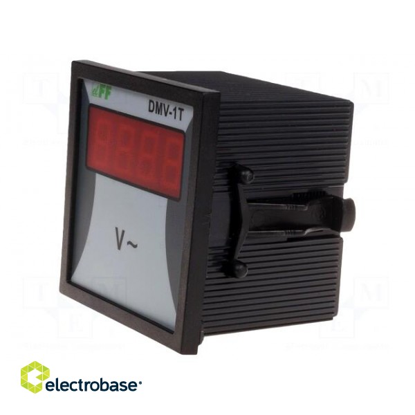 Voltmeter | digital,mounting | 12÷600V | on panel | LED | 4-digit | IP20 фото 2