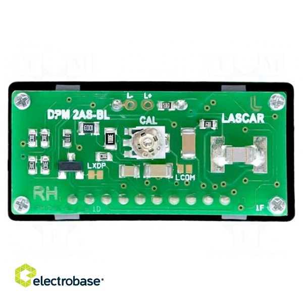 Voltmeter | digital,mounting | VDC: 0÷200mV | on panel | LCD | 350uA image 2