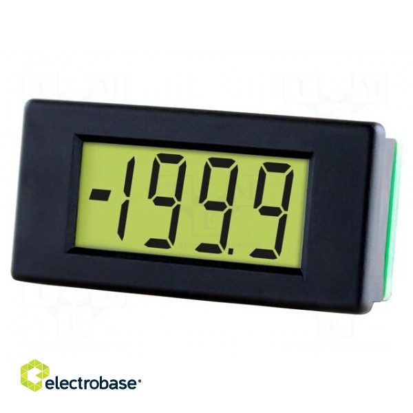 Voltmeter | digital,mounting | VDC: 0÷200mV | on panel | LCD | 350uA image 4