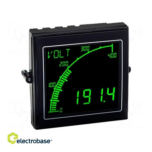 Voltmeter | digital,mounting,programmable | VDC: 0÷600V | on panel image 2